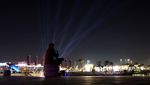 Pertunjukan Kembang Api dan Cahaya Pukau Para Turis di Doha