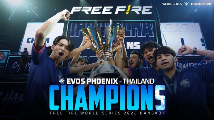 Turnamen battle royale skala internasional, Free Fire World Series (FFWS) 2022 Bangkok, mendapatkan juaranya. Tim wakil tuan rumah, Evos Phoenix, jadi jawara.