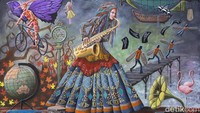 Saat pandemi, ia banyak belajar dengan situasi yang berubas cukup drastis. Ia mampu bertahan dengan seni lukis melalui pameran lukisan offline dan online menggunakan media sosial.