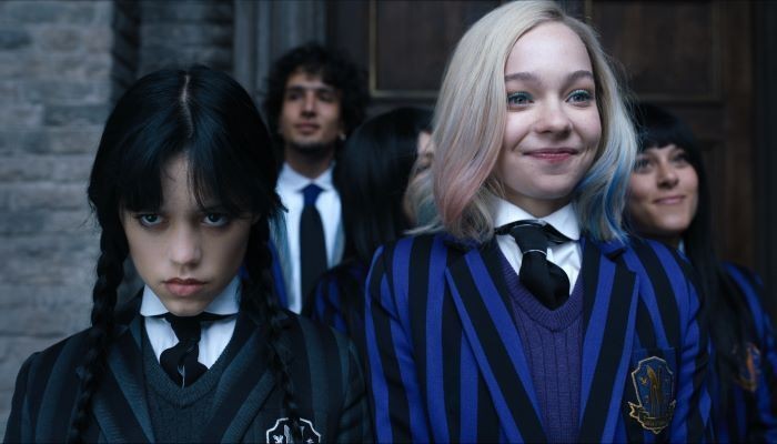 Adegan dari serial Wednesday yang kini bisa disaksikan di Netflix.