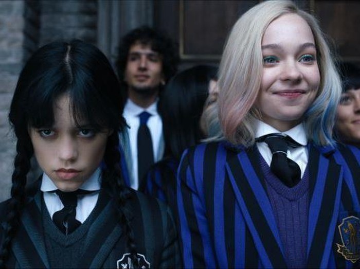 Adegan dari serial Wednesday yang kini bisa disaksikan di Netflix.