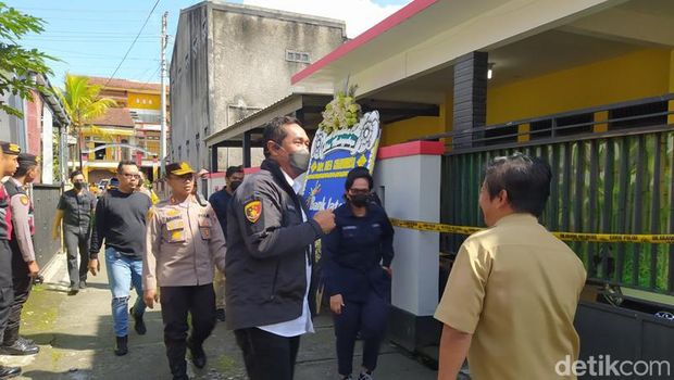 Suasana tempat kejadian perkara (TKP) di Jalan Sudiro   Prajenan, Mertoyudan, Magelang, Selasa (29/11/2022).