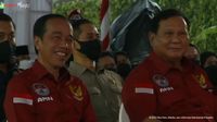 Jokowi: Saya Cek Pak Prabowo Punya Kerutan, Sebagian Rambutnya Putih