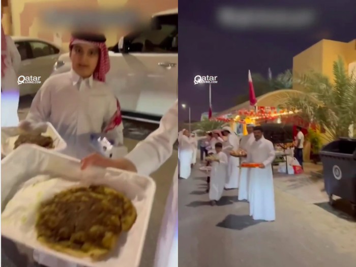 Masyarakat Qatar memberikan makanan gratis untuk penonton Piala Dunia 2022