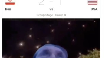 Jika Iran menang, bom Amerika langsung meluncur ke udara. Foto: Twitter