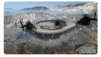 Stadion tempat laga Amerika melawan Iran sudah seperti medan pertempuran. Foto: Twitter