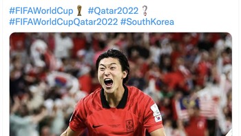 Cho pun menjadi pemain Korea pertama yang mencetak lebih dari satu gol di laga Piala Dunia, juga pemain Asia pertama menyarangkan dua gol dengan sundulan. Foto: Twitter