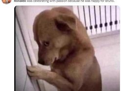 Meme Kocak Ronaldo Curi Gol Bruno Fernandes