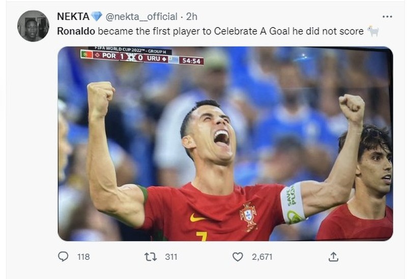 Meme Ronaldo Curi Gol