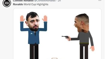 Rangkuman pertandingan Ronaldo vs Uruguay. Foto: Twitter