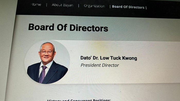 Presiden Direktur Bayan Resources Low Tuck Kwong