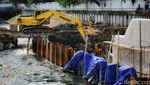 Progres Terkini Pembangunan Pintu Air di Kali Krukut, Kota Tua Jakarta