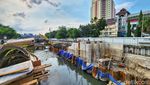 Progres Terkini Pembangunan Pintu Air di Kali Krukut, Kota Tua Jakarta