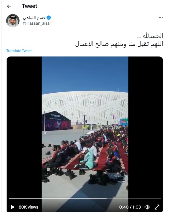Salat Jumat di Piala Dunia 2022 Qatar
