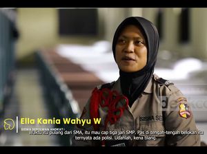 Tinggalkan Bangku Kuliah-Masuk Sepolwan, Ella Pilih Jadi Pelayan Masyarakat