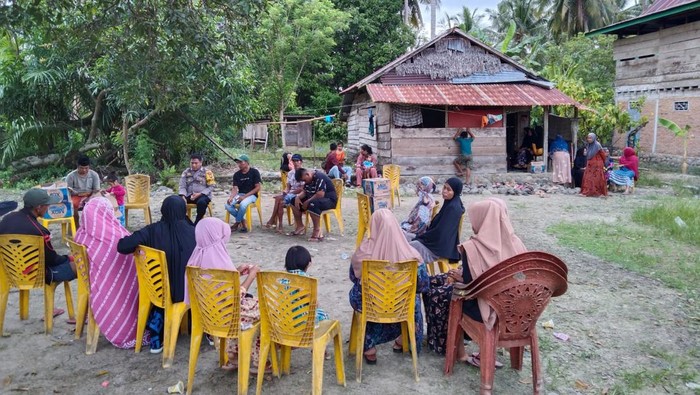Suasan rumah duka bocah di Mamuju tewas tenggelam.