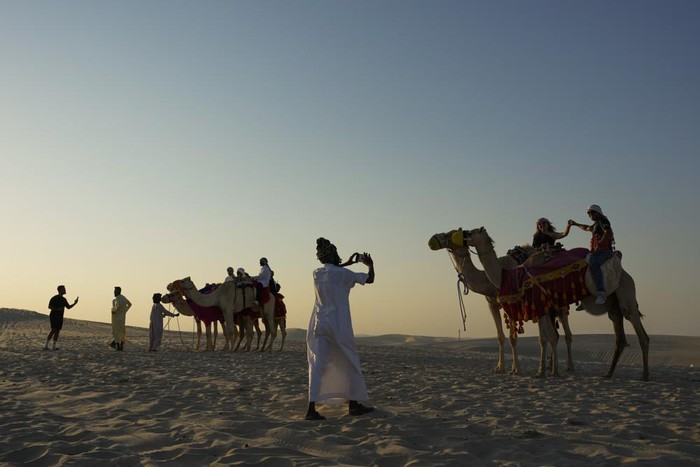 Wisata unta di Qatar