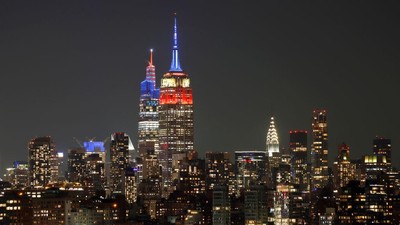 Gedung Empire State Rayakan Kemenangan Timnas AS di Piala Dunia