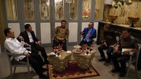 Ketua Umum Parpol yang tergabung dalam Koalisi Indonesia Bersatu (KIB) yakni PAN, Golkar dan PPP melakukan pertemuan di Restoran Bunga Rampai, Jalan Cik Ditiro Nomor 35, Menteng, Jakarta Pusat, Rabu,(30/11/2022).