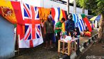 Dijual Mahal, Bendera Negara Piala Dunia Laris Manis di Ternate
