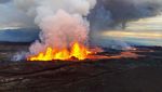 Foto Dramatis Lelehan Lahar Gunung Api Terbesar di Dunia