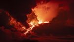 Foto Dramatis Lelehan Lahar Gunung Api Terbesar di Dunia