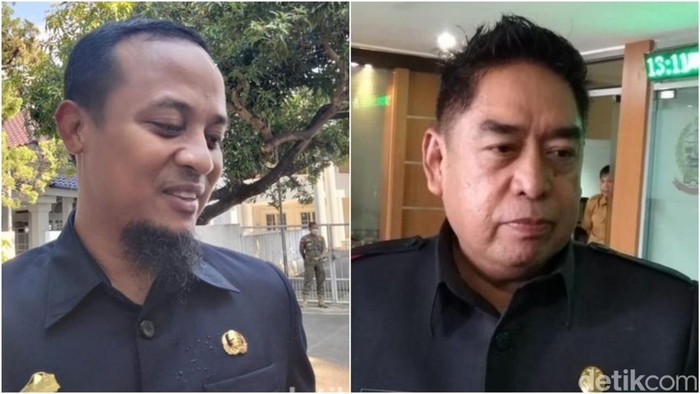 Gubernur Sulsel Andi Sudirman Sulaiman dan Sekda Sulsel Abdul Hayat Gani.