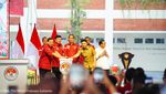 Momen Mesra Jokowi, Prabowo dan Budi Gunawan saat Peresmian AMN