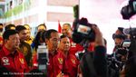 Momen Mesra Jokowi, Prabowo dan Budi Gunawan saat Peresmian AMN