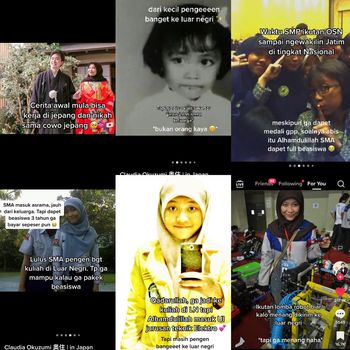 Kisah pasangan dari berbagai negara viral di media sosial, Claudia Khansa Okuzumi dan Wataru Okuzumi.