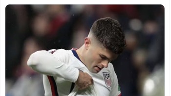 Sungguh pahlawan Amerika Sejati, rela mengorbankan bolanya, canda akun ini. Foto: Twitter