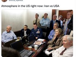 Meme Kocak Amerika vs Iran, Penonton Bawa Rudal