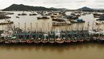 Musim Dingin, Kapal-kapal Nelayan di China Balik Kanan ke Pelabuhan