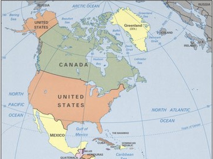 Peta Amerika.