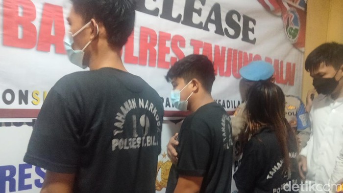Polres Tanjungbalai menggelar pengungkapan kasus narkoba jaringan internasional (Perdana/detikSumut)