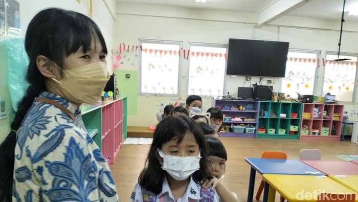 Suasana kelas di TK Taruna Bakti Kota Bandung, Rabu (30/11/2022)