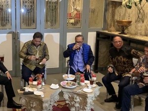 Kumpul di Menteng, Trio Ketum KIB Bahas Apa?