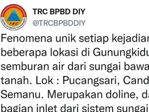 Heboh Air Menyembur dari Dalam Tanah di Gunungkidul, Ini Ceritanya