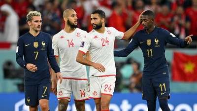 Tunisia Bungkam Prancis 1-0, Menang Tapi Tersingkir
