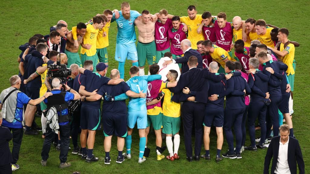 Euforia Usai Australia Lolos ke Babak 16 Besar Piala Dunia