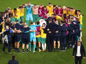 Euforia Usai Australia Lolos ke Babak 16 Besar Piala Dunia