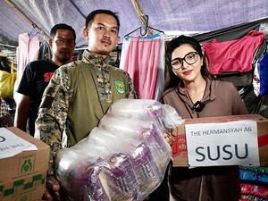 Cerita Ashanty Kunjungi Korban Gempa Cianjur