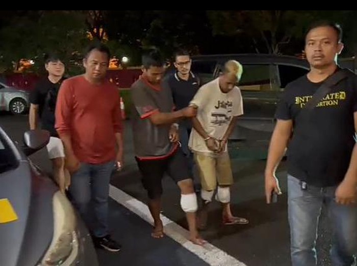 Pelaku begal pemotor wanita gunakan pisau di Batam ditembak polisi.(Dok Polsek Batam Kota)
