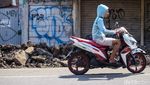 Duh! Material Galian Got Numpuk di Jalan Ki Hajar Dewantara Ciputat