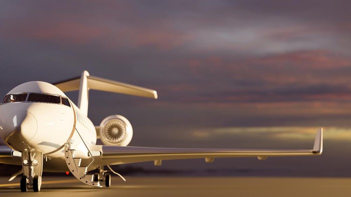 Ilustrasi private jet