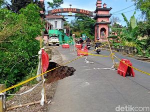 Pemkot Siapkan Rp 700 Juta Perbaikan Jalan Kota Batu-Malang yang Ambrol
