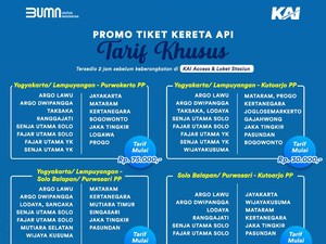 PT KAI Daop 6 Tebar Promo Tarif Khusus Mulai 1 Desember, Ini Rinciannya