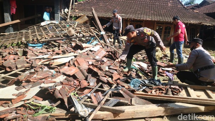Kondisi terkini permukiman di Desa Sinomwidodo, Kecamatan Tambakromo, Pati, yang terkena banjir bandang, Kamis (1/12/2022).