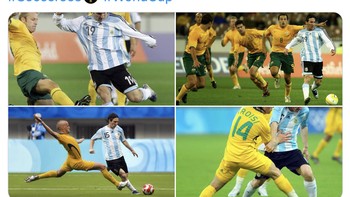 Messi tentu akan menjadi ancaman terbesar bagi Australia nanti. Foto: Twitter