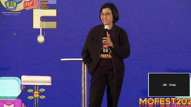 Menteri Keuangan Sri Mulyani Saat acara Mofest 2022 Jakarta. (Tangkapan Layar Youtube Kemenkeu RI)